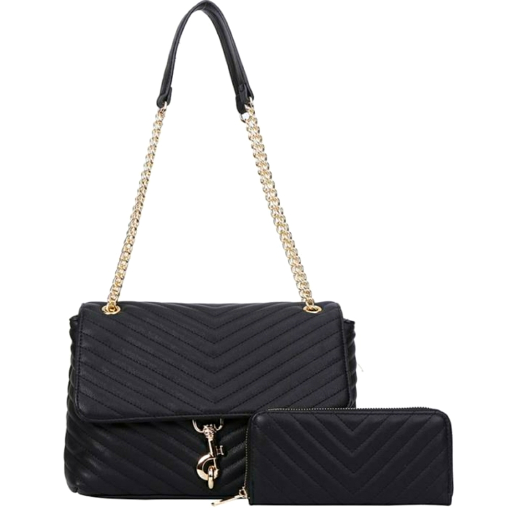 Beautiful Quilted Crossbody Handbag Set